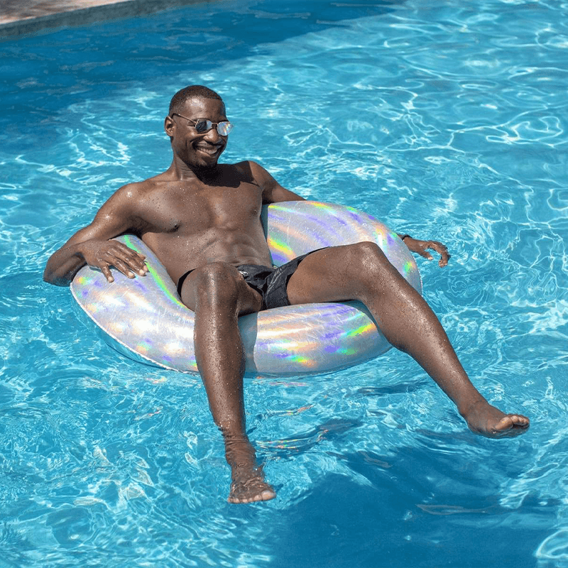 Pool Candy 42 Inch Holographic Inflatable Pool Tube