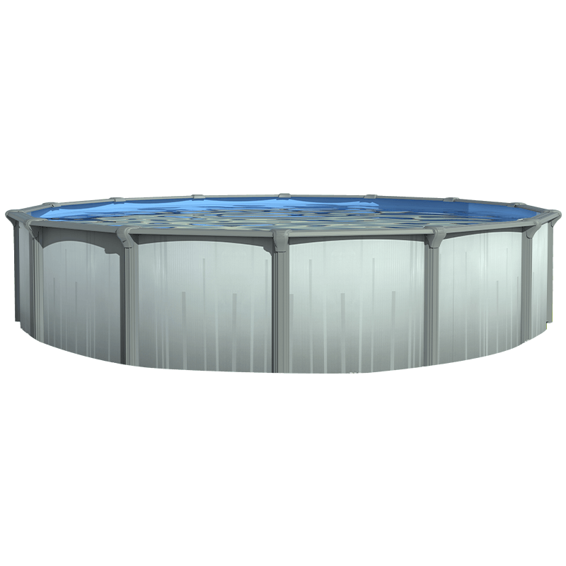 Bedrock 18 Ft Round Above Ground Pool with 52 Inch Wall, Liner and Skimmer