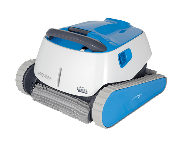 Open Box Dolphin Premium WiFi Capable Robotic Inground Pool Cleaner with BlueTooth and Caddy Cart