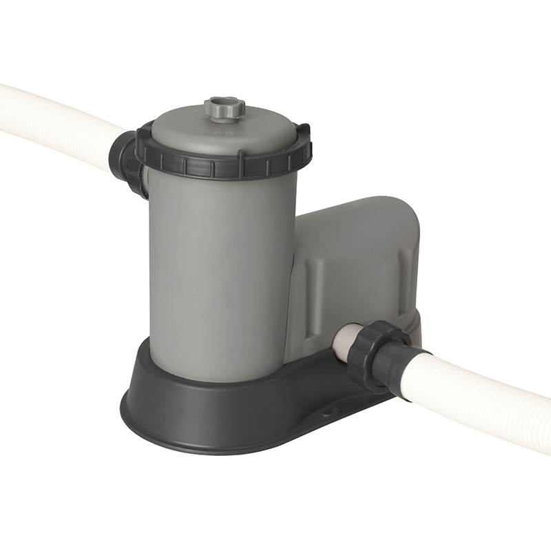 Bestway Power Steel Complete 9 x 18 ft Rectangular 48 Inch Tall Above Ground Pool Kit with Pump, Filter, Cover and Ladder