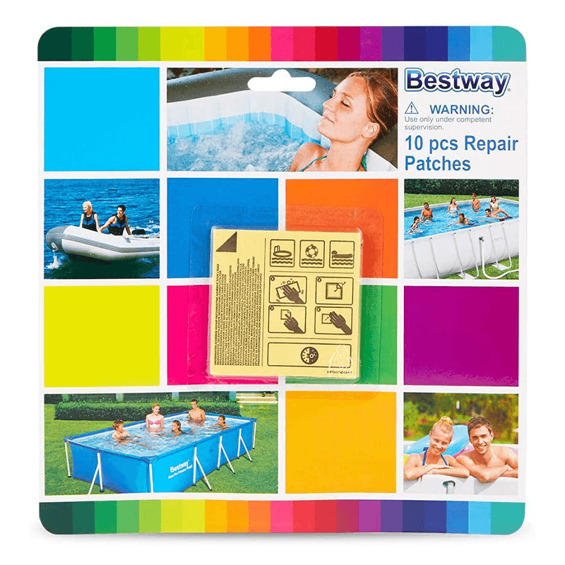 Patch de réparation adhésif sous-marin Bestway (carré de 2,5 pouces)