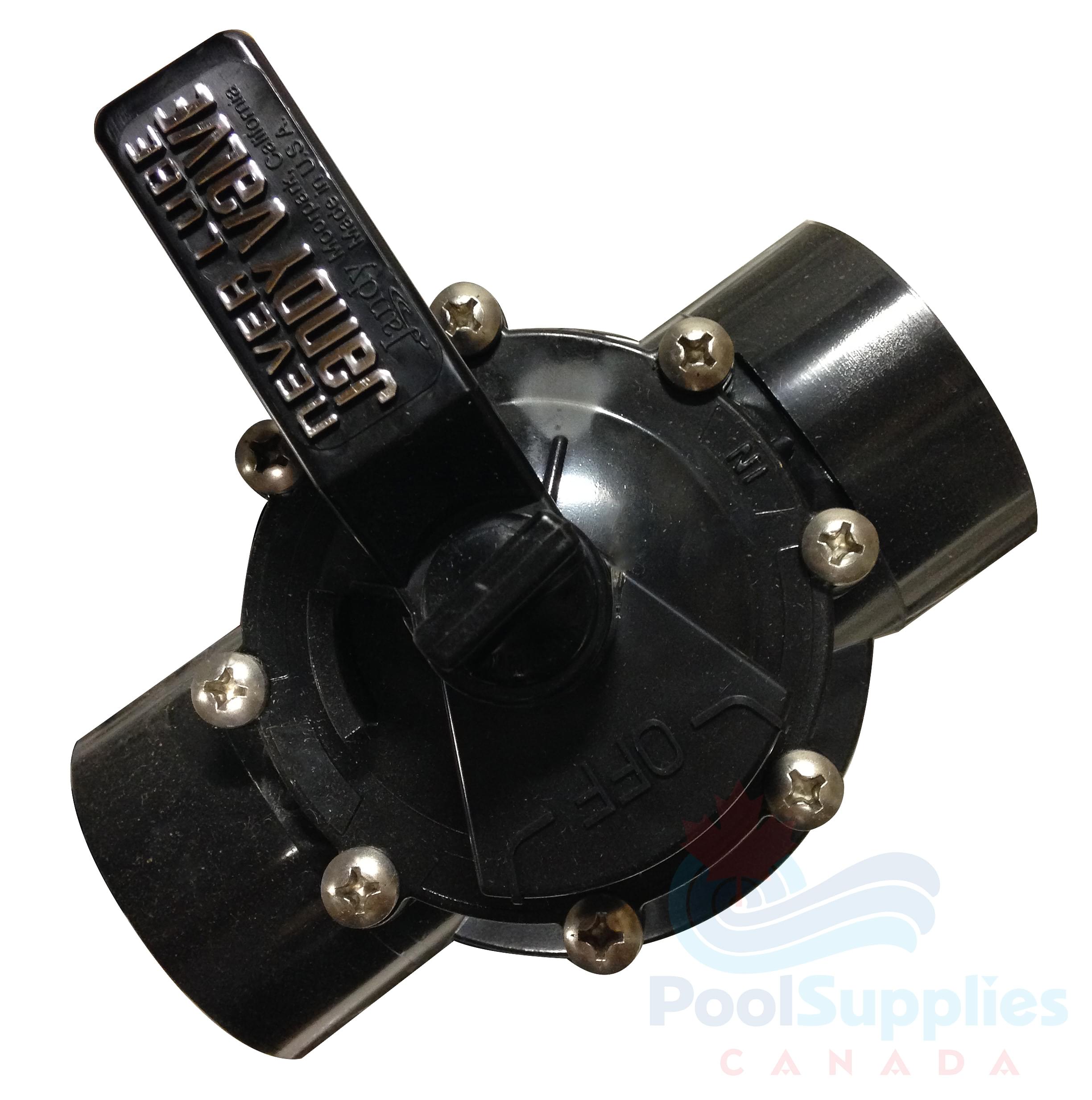 Jandy 2 Port 2 2.5 inch Neverlube Valve Pool Supplies Canada