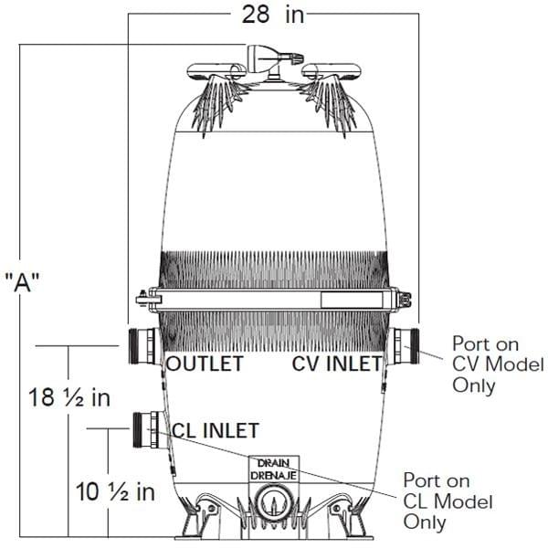 Filtre à cartouche CV460 de Jandy
