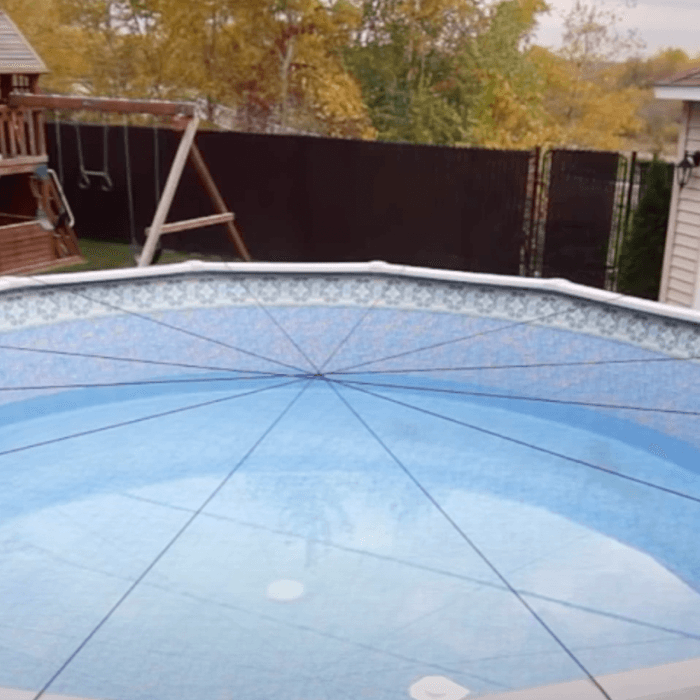15 x 30 ft Oval Elastic Winter Mesh Cover System