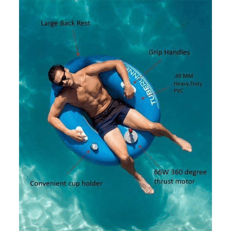 Open Box Pool Candy Tube Runner Motorized Luxury Inflatable Pool Lounger Pool Supplies Canada