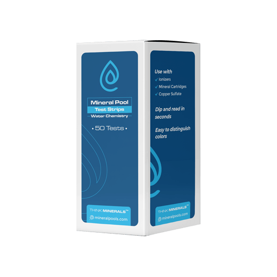 Bandelettes d'analyse de la chimie de l'eau de piscine minérale (bouteille de 50)