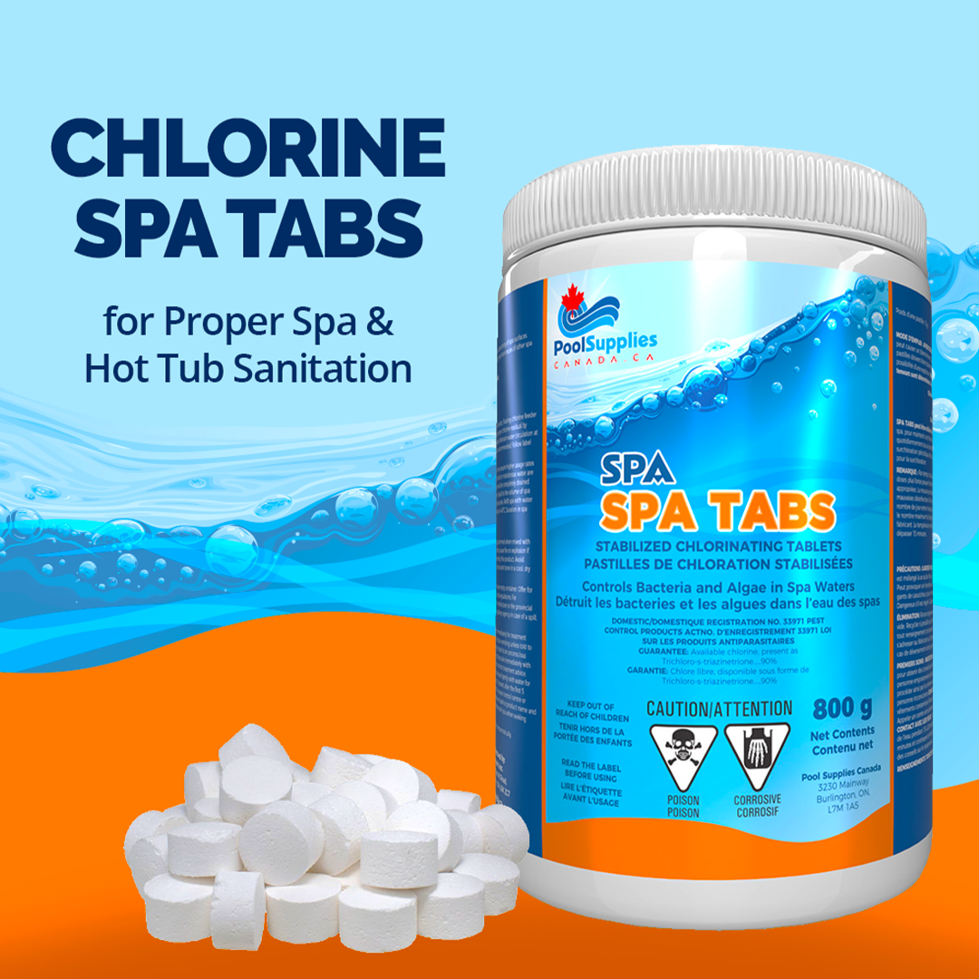 Spa Chlorine Tabs (800g) by Pool Supplies Canada