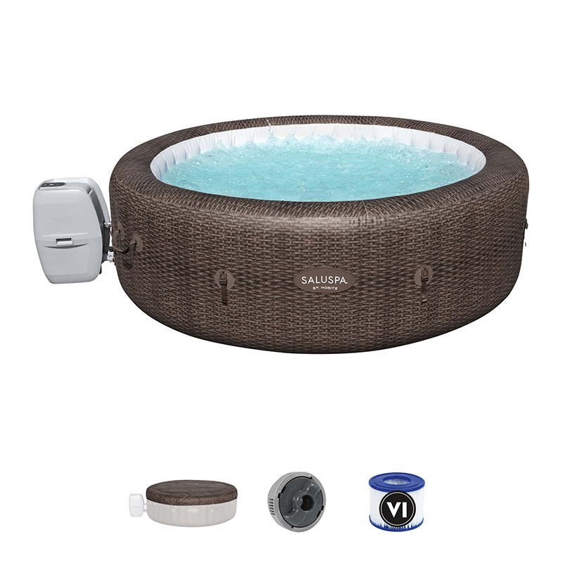 Discontinued Saluspa St Moritz Airjet 5-7 Person Inflatable Hot Tub (85 x 28 Inches)