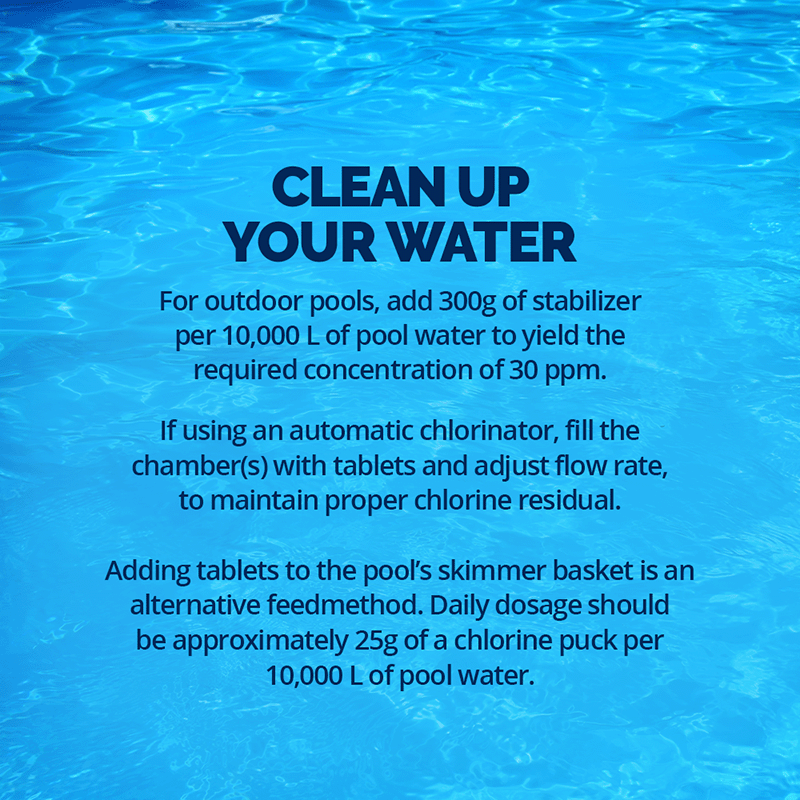 Pastilles de chlore très grand format stabilisées (6 kg) par Pool Supplies Canada