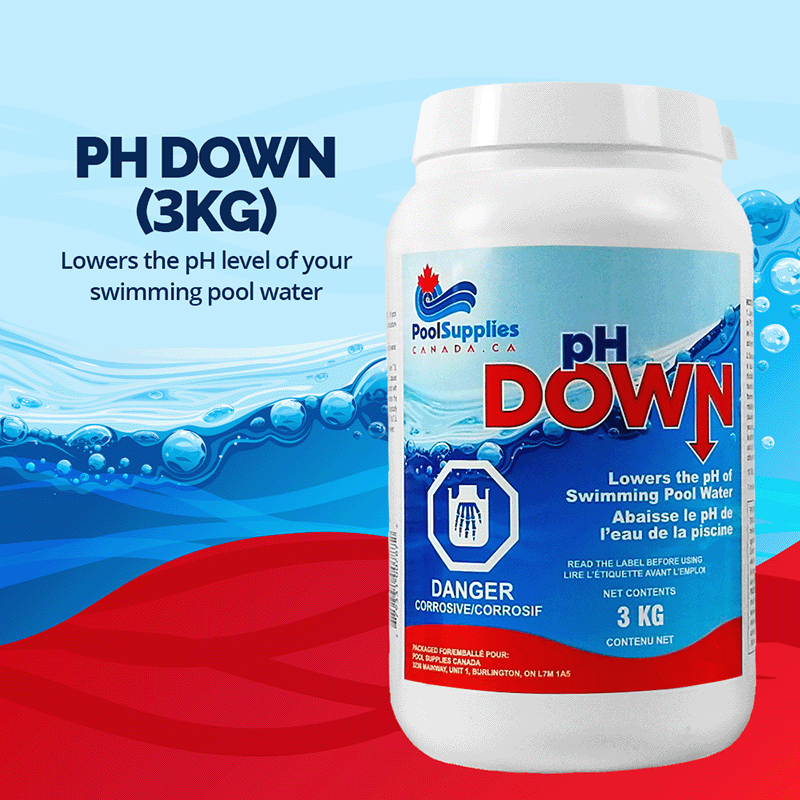 pH Down (3 Kg) par Pool Supplies Canada