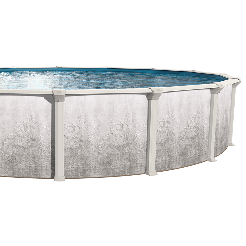 Discontinued Liberty 18 x 33 ft Oval Above Ground Pool with Liner and Skimmer