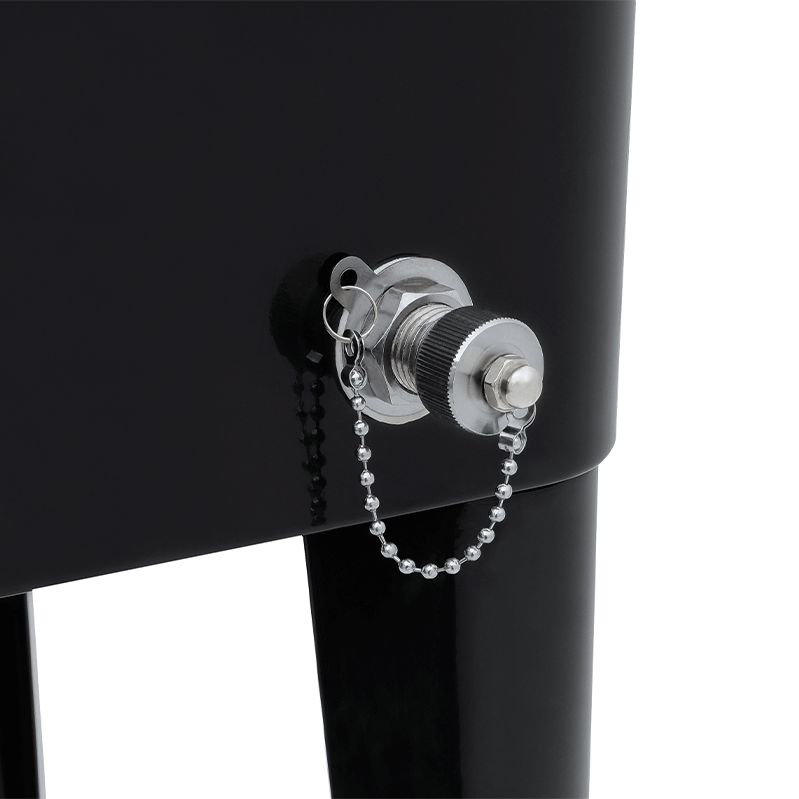 Backyard Lifestyles PermaSteel 80 Qt. Cooler with Wheels (Black)