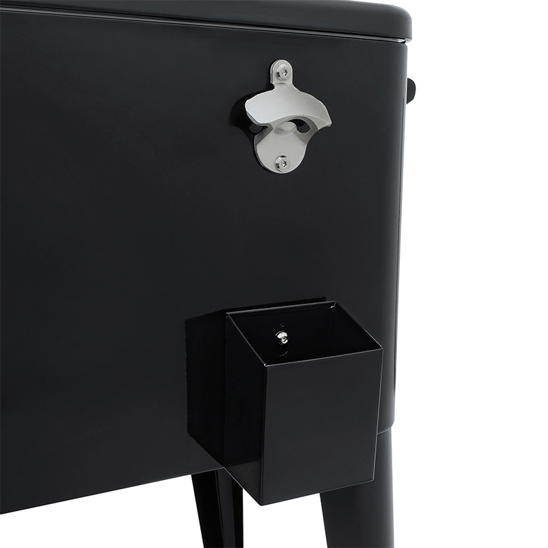 Backyard Lifestyles PermaSteel 80 Qt. Cooler with Wheels (Black)