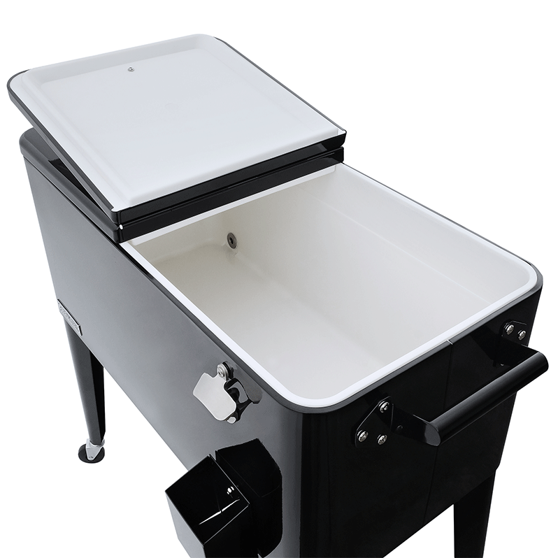 Backyard Lifestyles PermaSteel 80 Qt. Cooler with Wheels (Black)