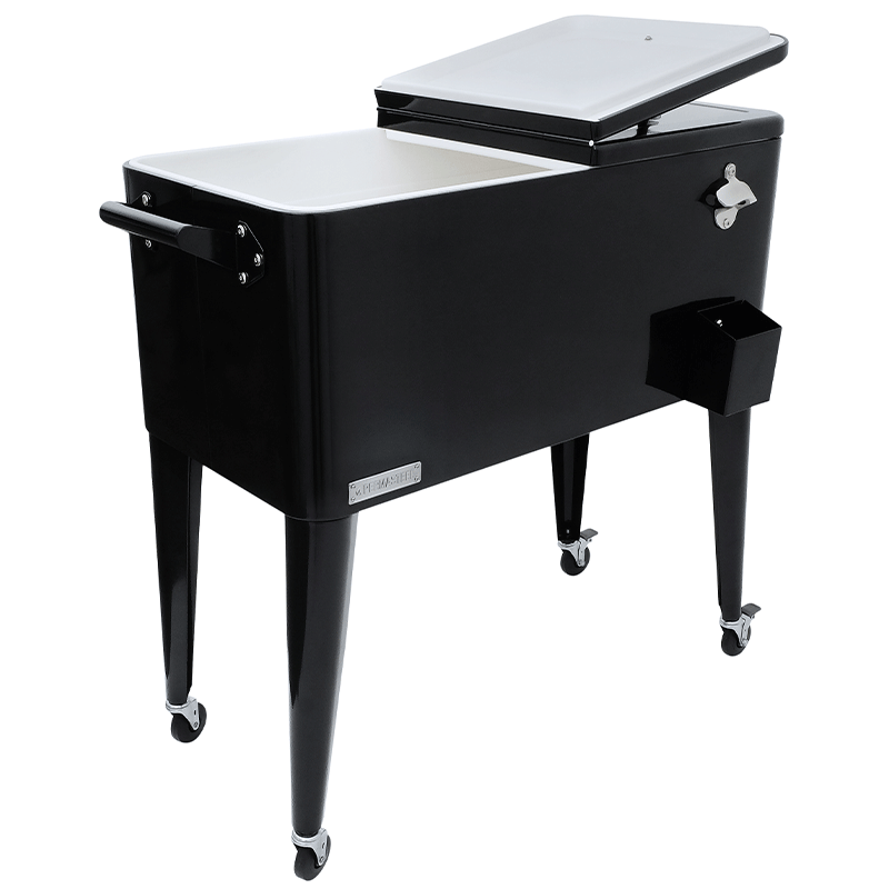 Backyard Lifestyles PermaSteel 80 Qt. Cooler with Wheels (Black)