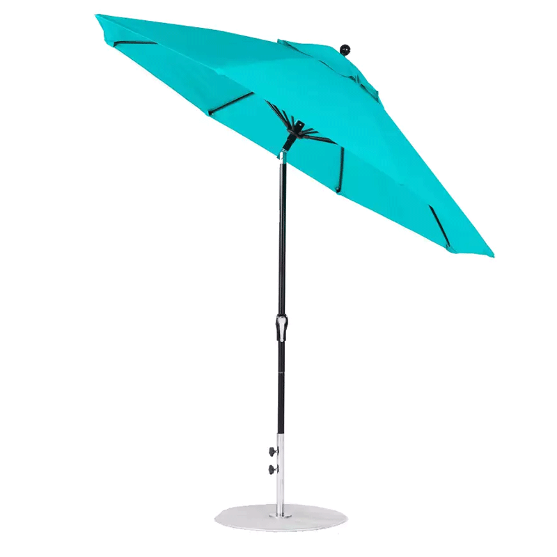 Discontinued Frankford 9 Ft Fiberglass Umbrella (Turquoise)