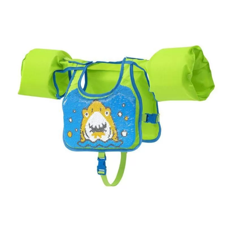 Veste de natation à paillettes Flip N Reveal de Bestway (vert et bleu)