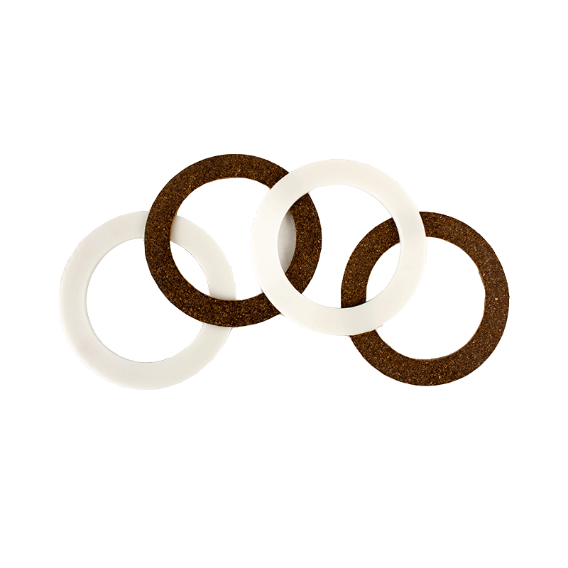 Return Fitting Gasket for Above Ground Pools (Pack of 2 Rubber and 2 Cork)