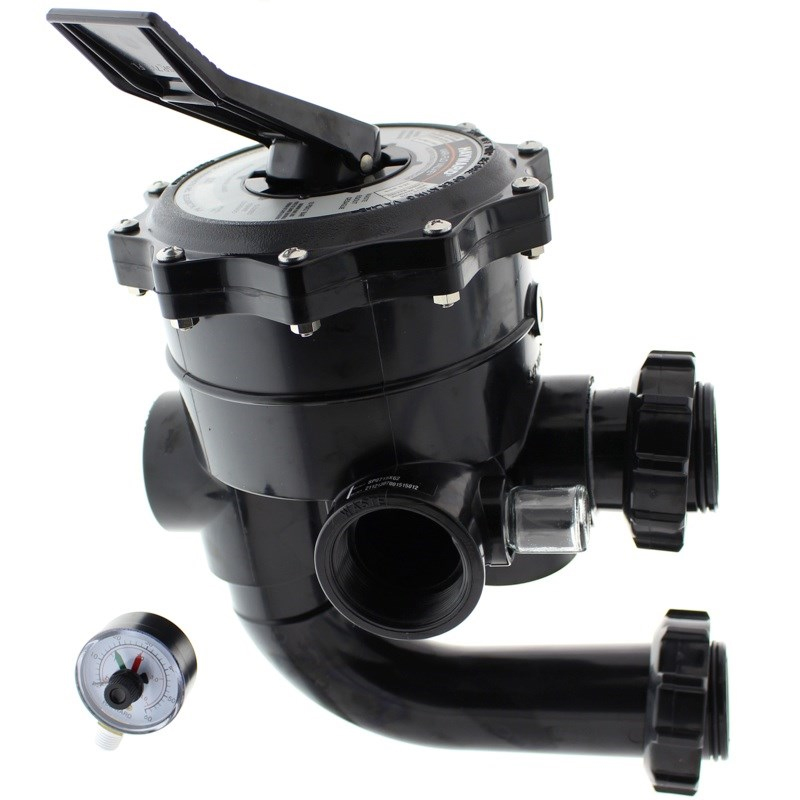 Hayward - SP0715X62 - Pro Series Vari-Flo Replacement 2 Inch Control Valve Assembly with Gauge