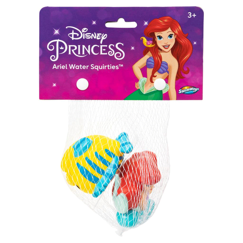 Jouets pour le bain squirties de la princesse Disney Ariel de Swimways - 2 paquets
