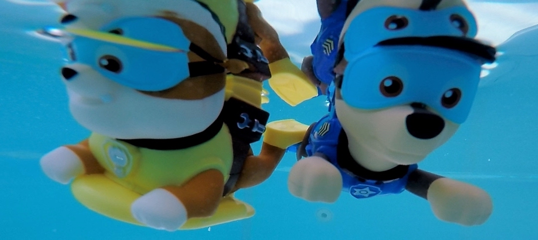 Discontinued Nickolodeon Paw Patrol Bath Paddlin Pups (Marshall)