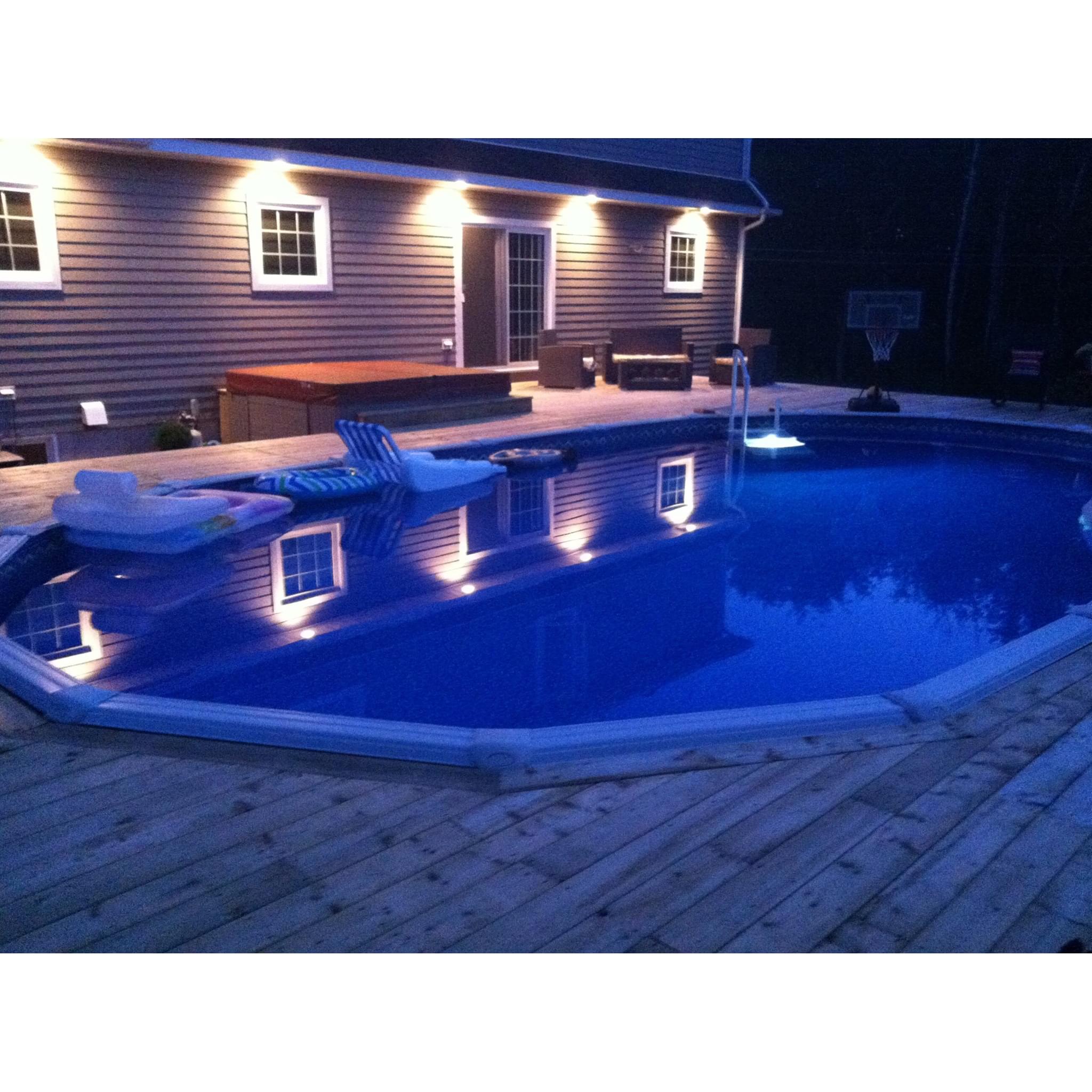 Nature 12 x 24 ft Oval Buttress Free Above Ground Pool with Liner and Skimmer