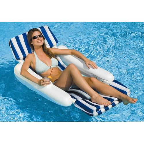 Sunchaser Padded Floating Luxury Pool, Pool Float Chairs Canada