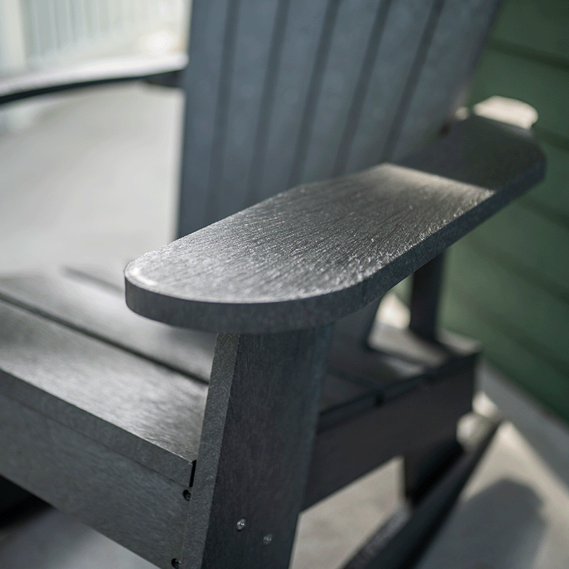 Capterra Adirondack Resin Rocking Chair (Greystone)