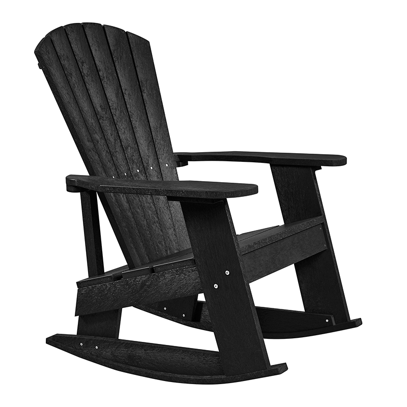 Capterra Adirondack Resin Rocking Chair (Onyx)