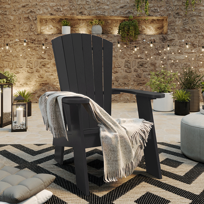 Capterra Adirondack Resin Chair (Onyx)