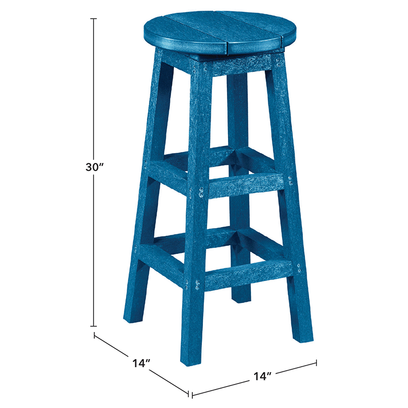 Capterra Adirondack Bar Counter Stool (Greystone)