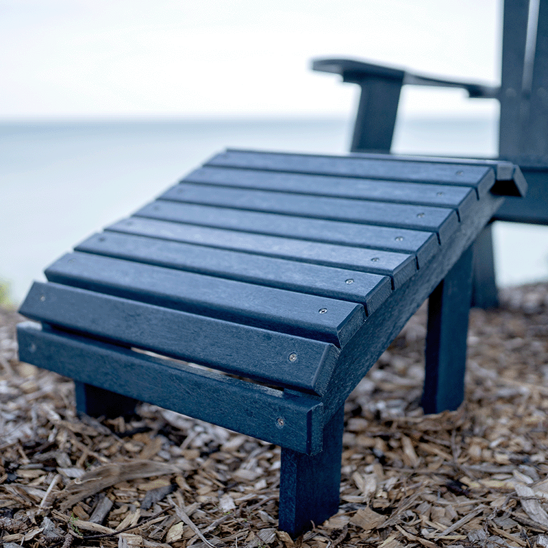 Capterra Adirondack Premium Resin Footstool (Onyx)