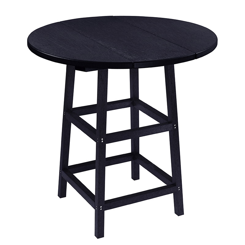 Capterra Adirondack 32 Inch Round Table and Base (Onyx)