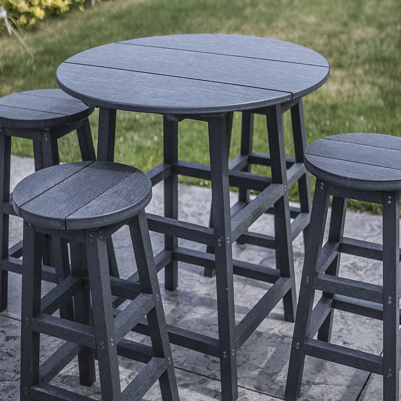 Capterra Adirondack 32 Inch Round Table and Base (Greystone)