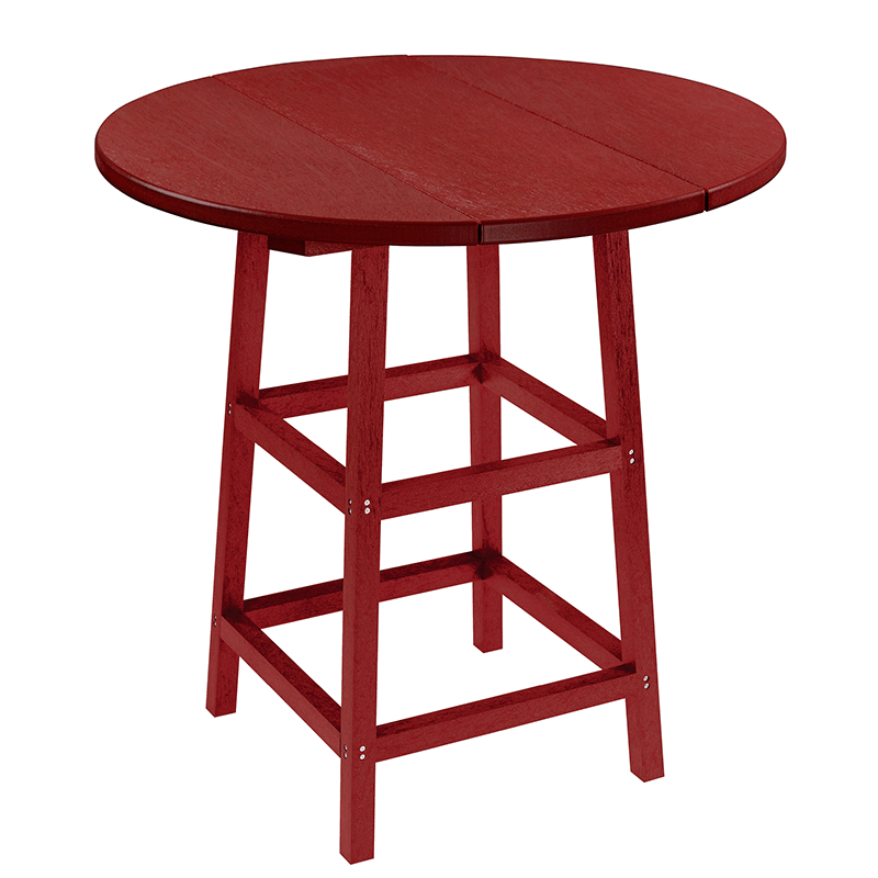 Capterra Adirondack 32 Inch Round Table and Base (Red Rock)