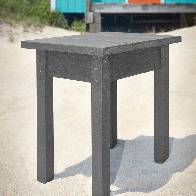 Table d'appoint de patio rectangulaire Capterra Adirondack (pierre grise)
