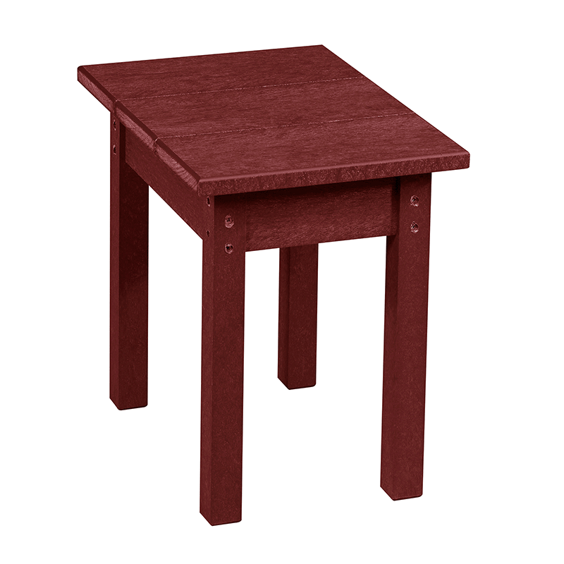 Capterra Adirondack Rectangular Patio Side Table (Red Rock)