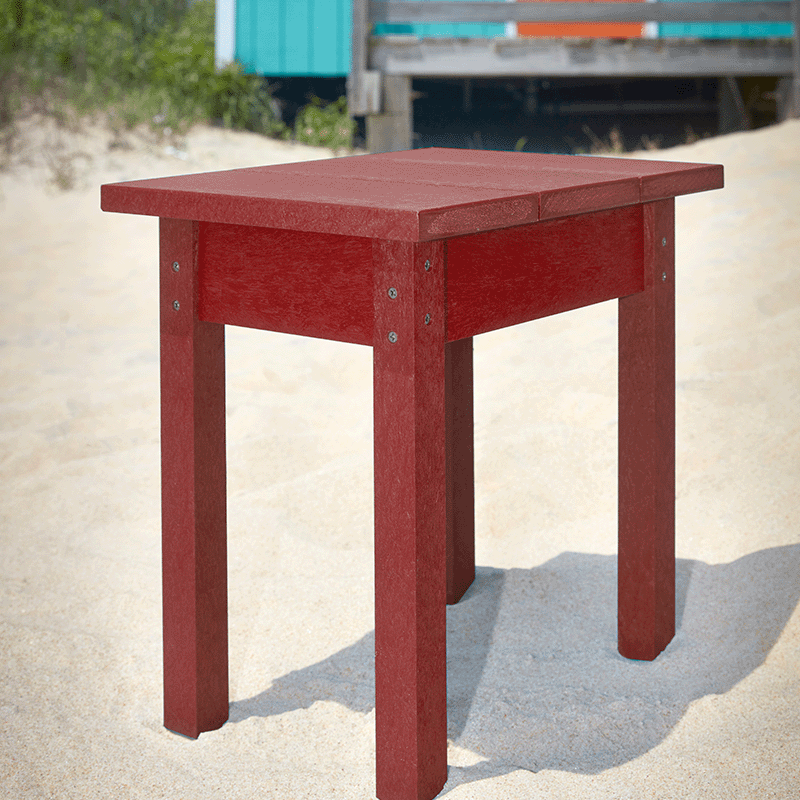 Capterra Adirondack Rectangular Patio Side Table (Red Rock)
