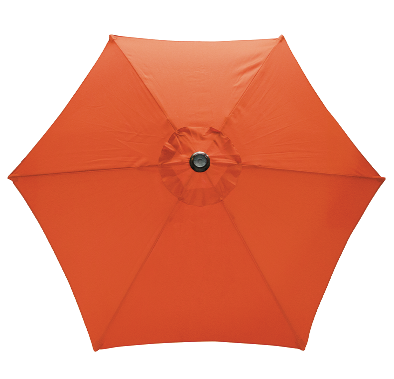 Parasol de marché à inclinaison manuelle de 9 pi (noir/orange)