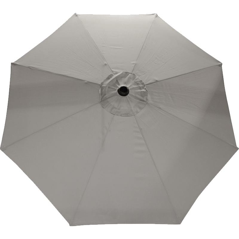 9 ft Deluxe Market Umbrella with Auto Tilt and Sunbrella Material (Black/Cast Silver)