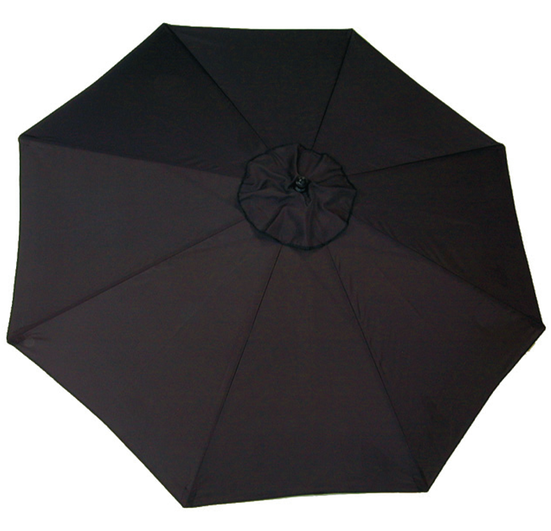 9 ft Auto Tilt Umbrella (Black/Black)