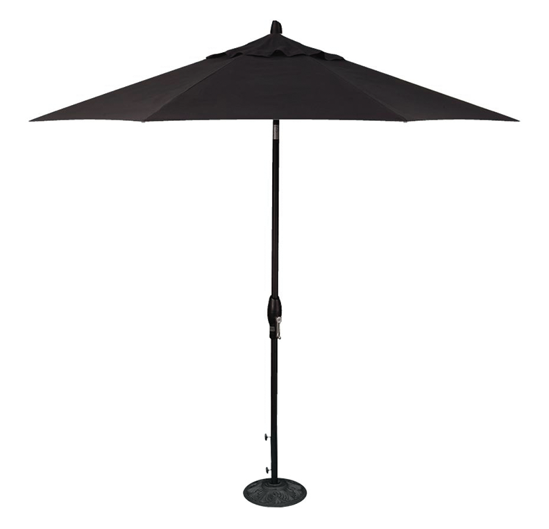 9 ft Auto Tilt Umbrella (Black/Black)