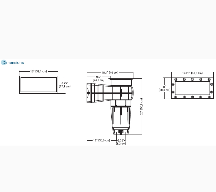 Open Box WFL Carvin Skimmer Kit Inground (White)