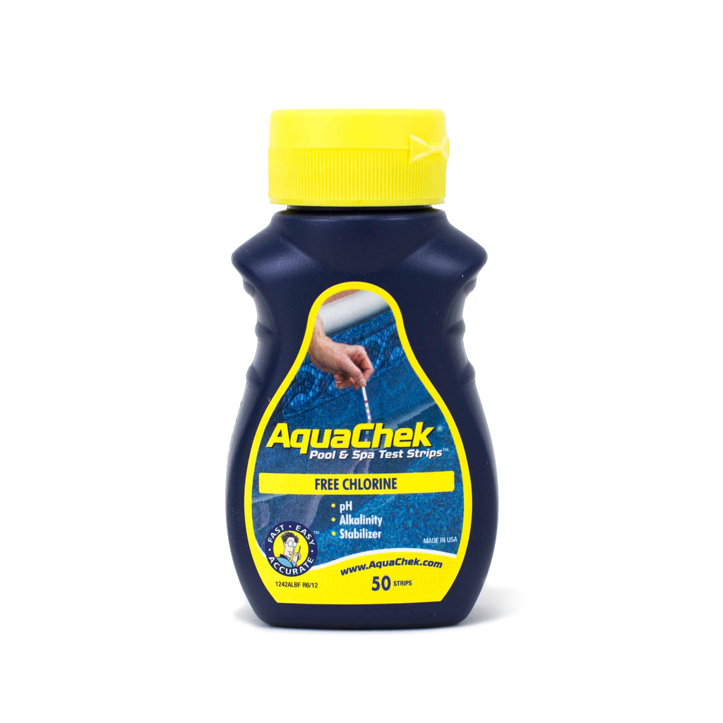 Bandelettes d'analyse d'eau AquaChek jaune 4 en 1 pour le chlore (Expiré)