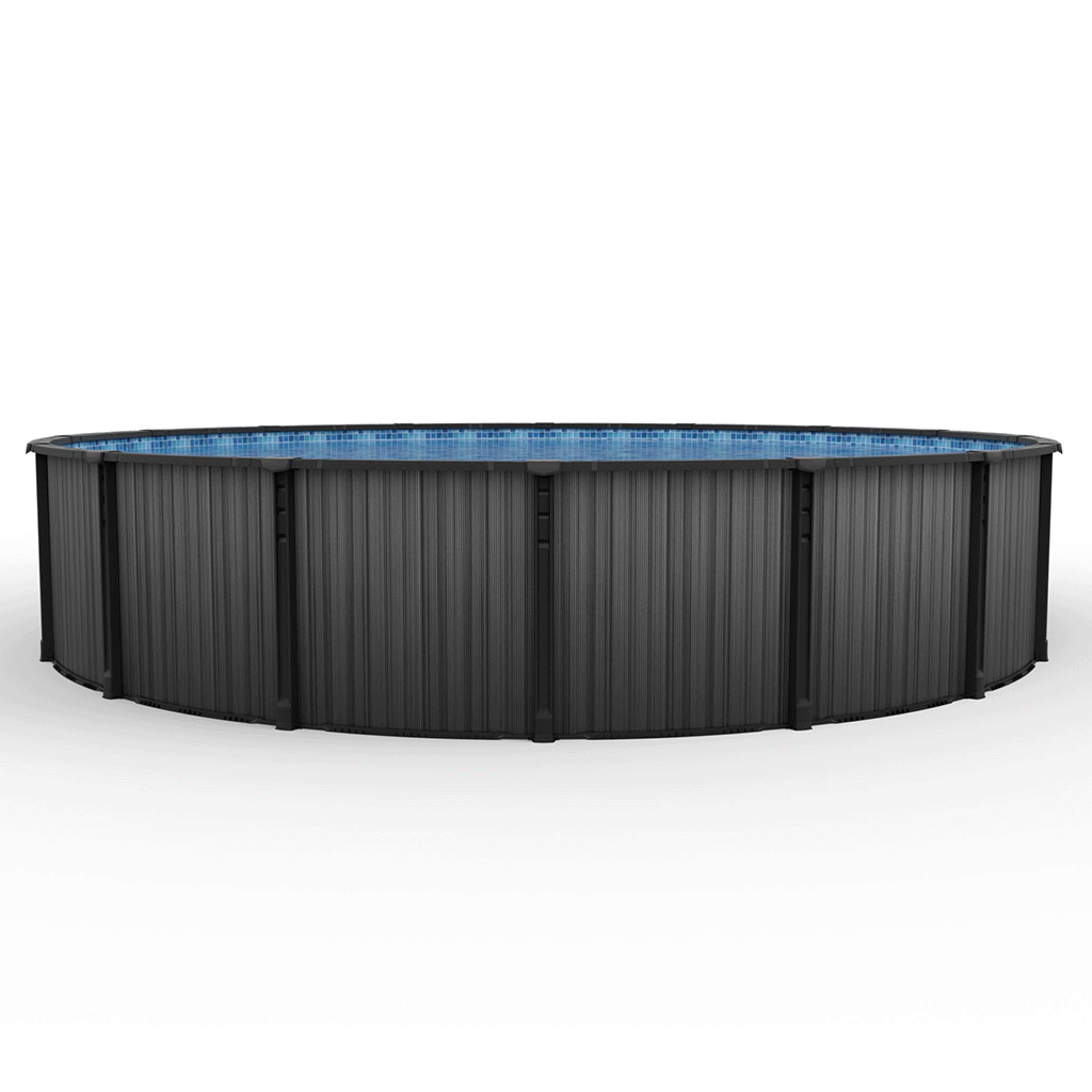 Spritz 18 ft Round Above Ground Pool with Liner and Skimmer