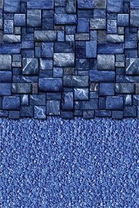 Blue Slate Stream Stone 15 x 30 ft Oval UniBead Liner 52 inch Standard Specification Extra Heavy Gauge