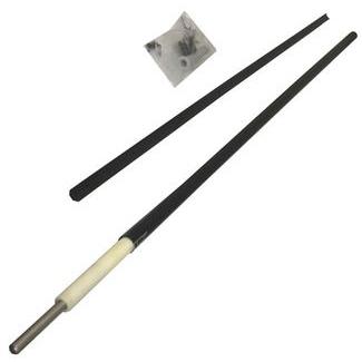 Open Box GLI Inground Fence Replacement Support Pole 4 ft (Designer Black)