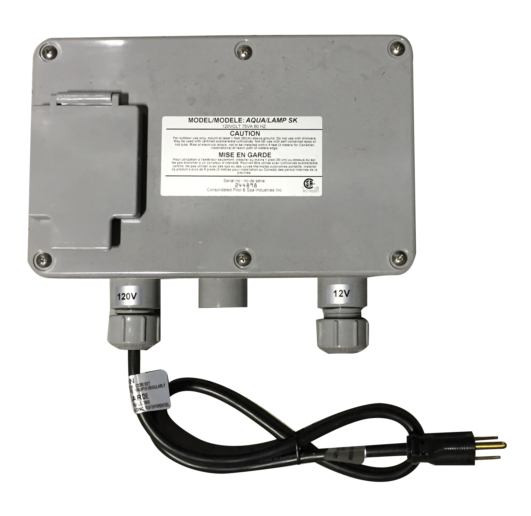 Aqualamp or Rainbow Rays Single Transformer Box - Complete