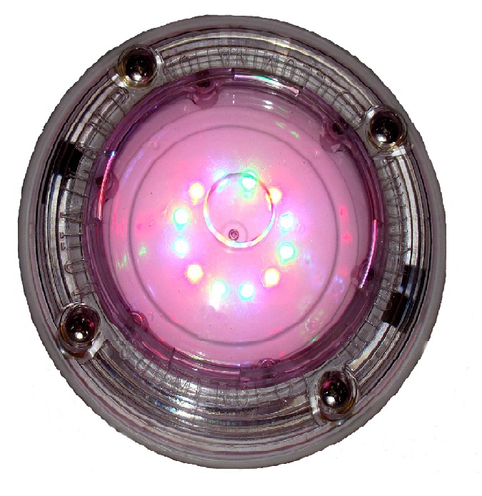 1 Lumière Murale à Basse Tension Aqualamp Rainbow Rays pour Piscines Creusée