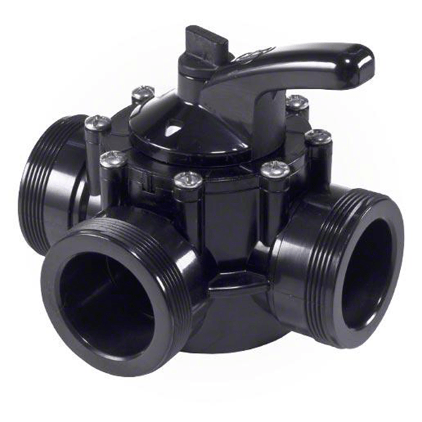 Hayward 3-Port External Union Ball Valve - 1.5 Inch MIPT